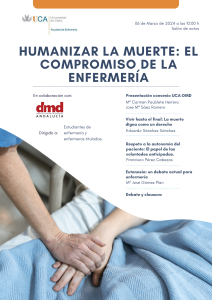 6 de marzo de 2024 Jornada Humanizar la muerte: El compromiso de la Enfermería