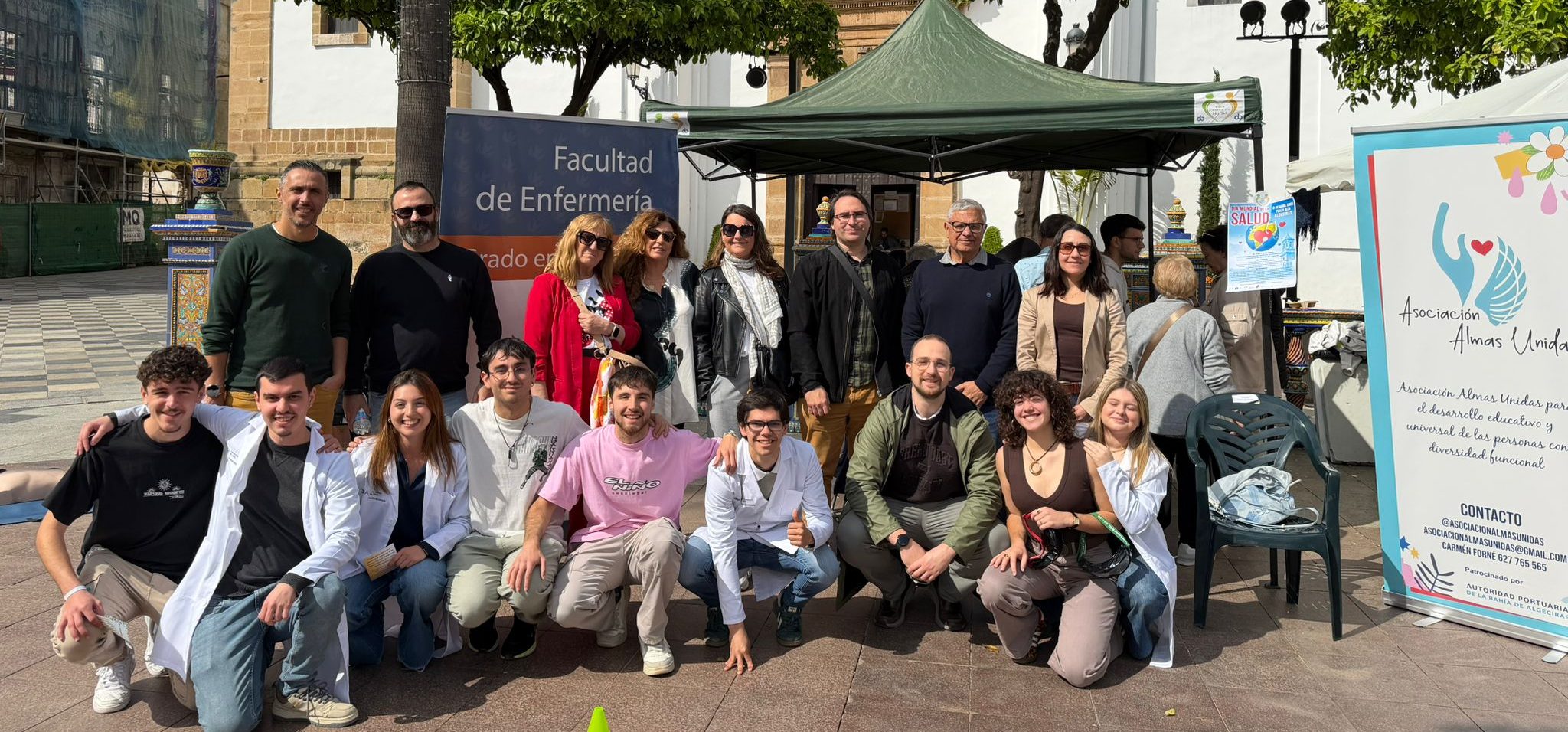 La Facultad de Enfermería de la UCA abandera la promoción de hábitos saludables en el Día Mundial de la Salud en Algeciras